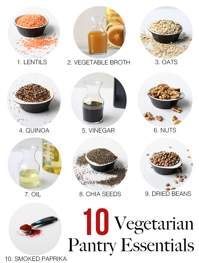 10 Vegetarian Pantry Essentials | Dietitian Debbie Dishes