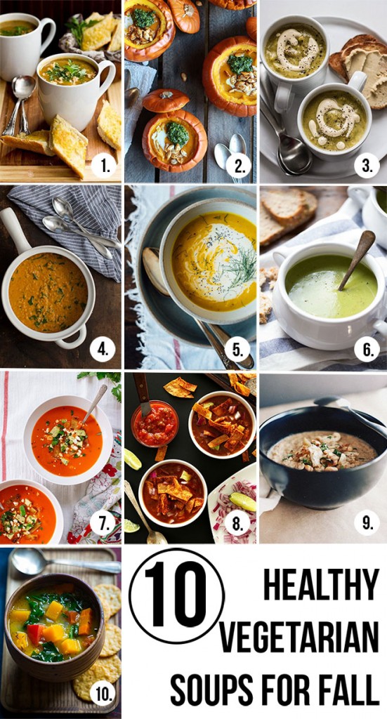 Healthy Vegetarian Soups for Fall | Dietitian Debbie Dishes