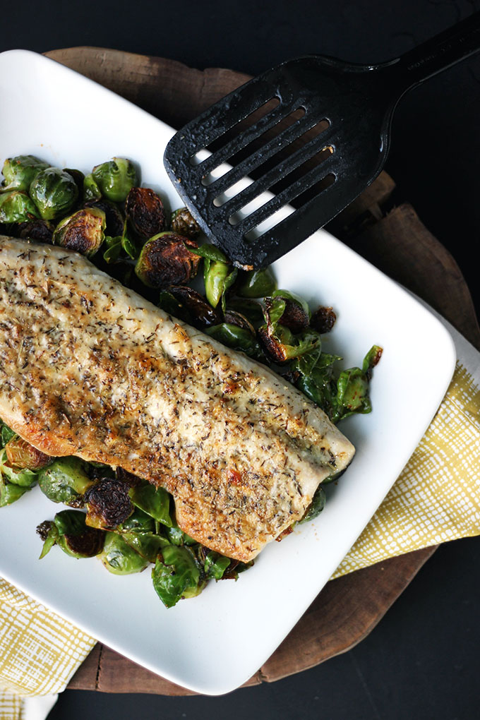 Parmesan and Herb Crusted Fish | Dietitian Debbie Dishes