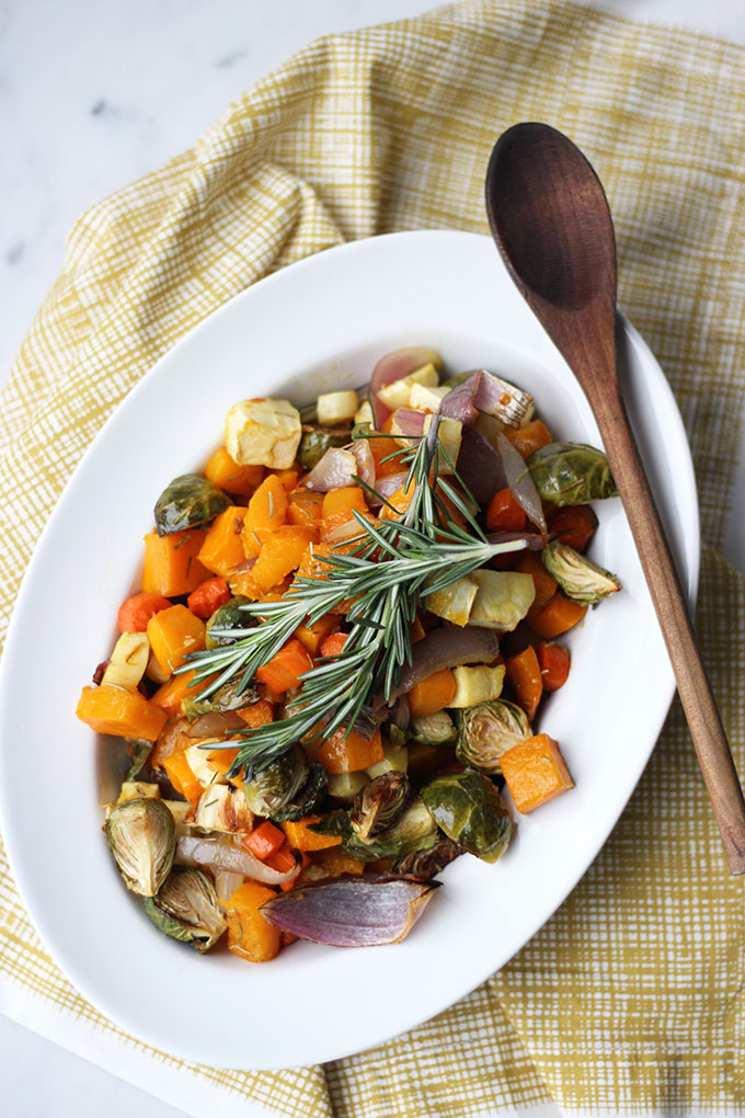 Rosemary Roasted Vegetables | Dietitian Debbie Dishes