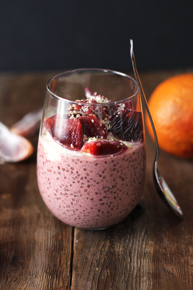 Blood Orange Chia Seed Pudding