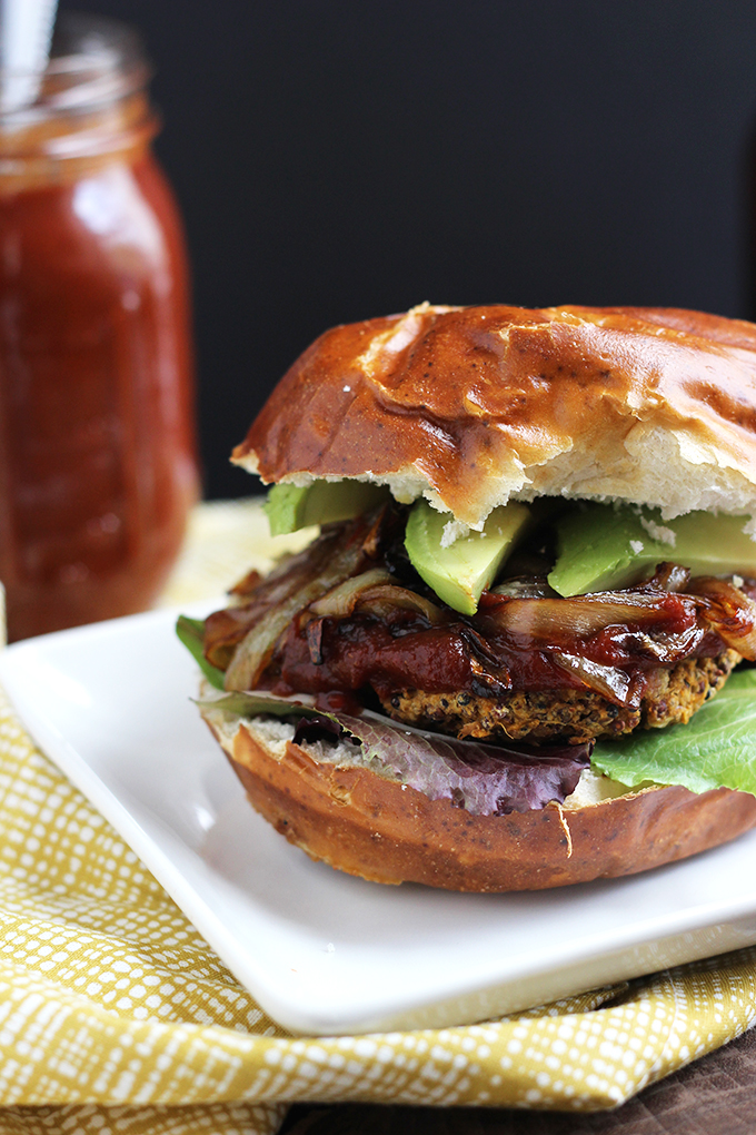 Vegan BBQ Veggie Burger | Dietitian Debbie Dishes
