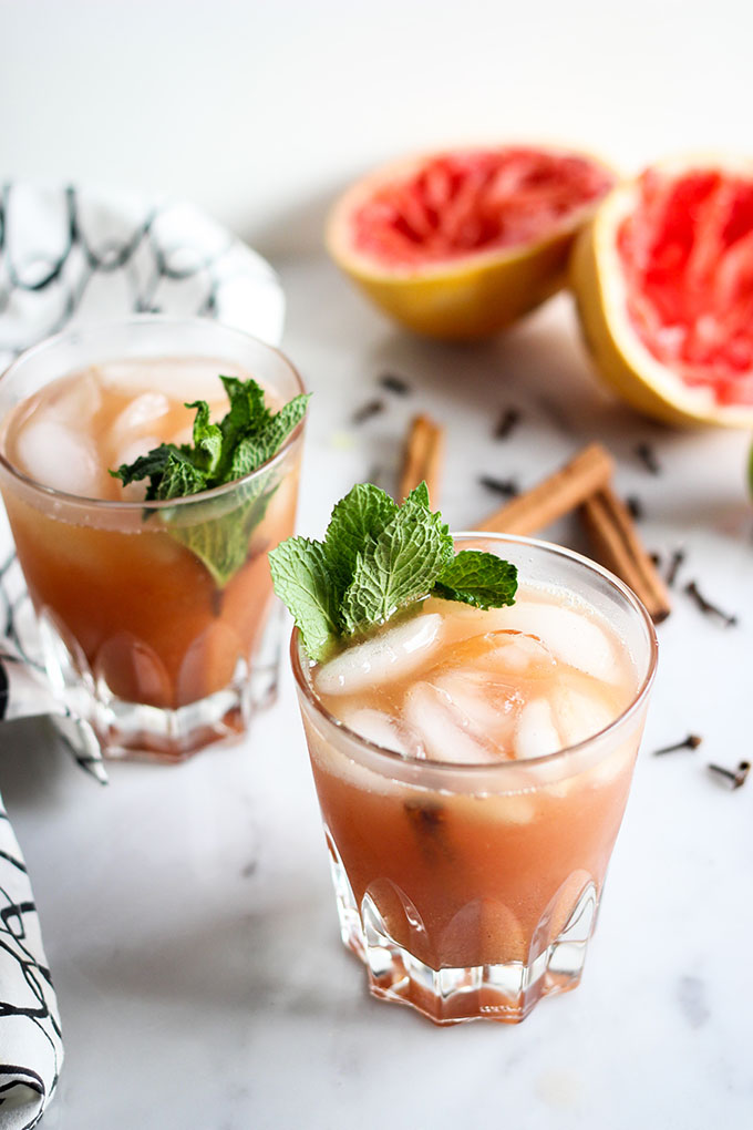 Spiced Grapefruit and Rum Cocktail