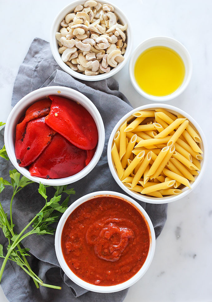 Creamy Baked Red Pepper Penne Pasta 