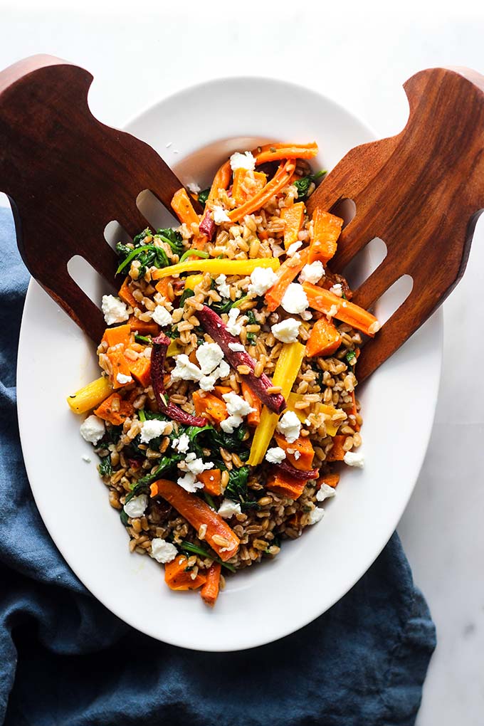 Warm Farro Salad with Roasted Root Vegetables 2