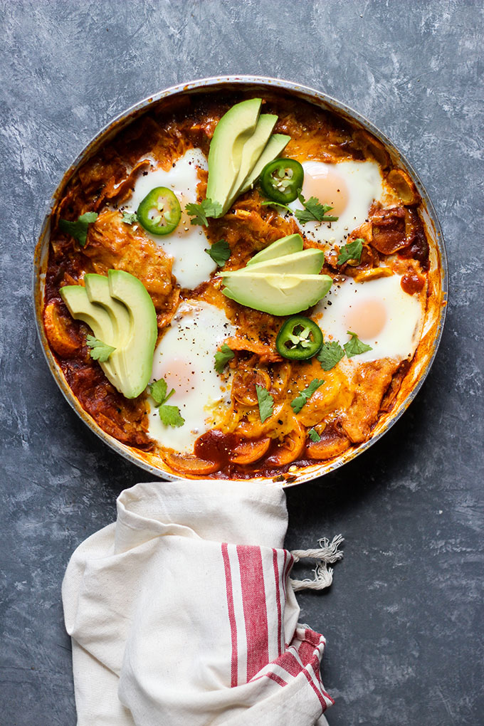 Skillet Chilaquiles with Eggs